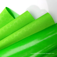 Heat-Welding Football Printed Green Tasteless 75D Polyester Coated Waterproof Polyether TPU Matt Fabric